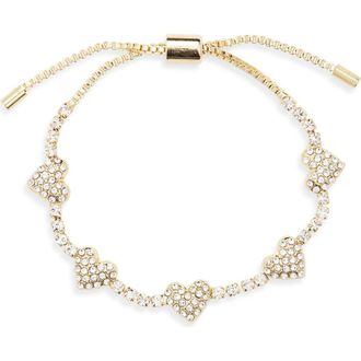 BaubleBar Love That Shines Slider Bracelet in Clear at Nordstrom Rack