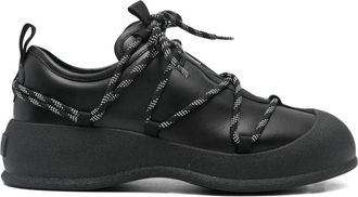 Bally Black Patterned Laces Suede Ankle Boots