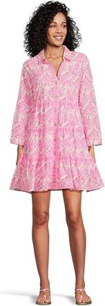Lilly Pulitzer Angie Dress Womens Dress Pink Bliss Shady Babe Engineered : 10, Cotton