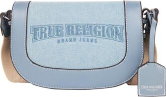 True Religion Dark Denim Logo Saddle Bag at Nordstrom