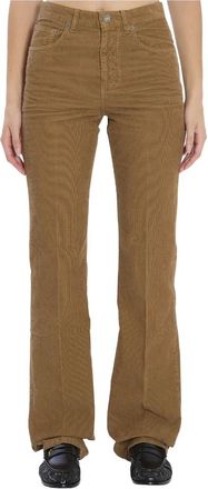 Saint Laurent Dames, Broeken, Beige, Maat: W30 Corduroy