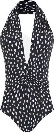 Lygia & Nanny Costume intero a pois Isatou - Nero