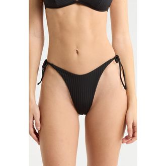 Rip Curl Premium Surf Bare Bikini Bottoms in Black at Nordstrom, Size Xx-Large
