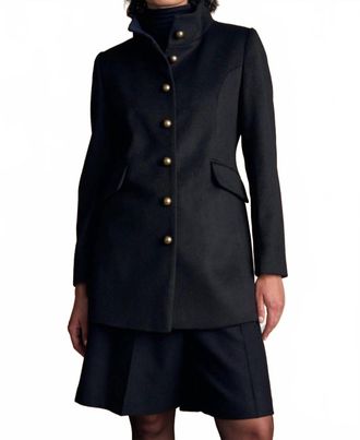 Jack Murphy Lynn Wool Jacket In Deep Navy Melton