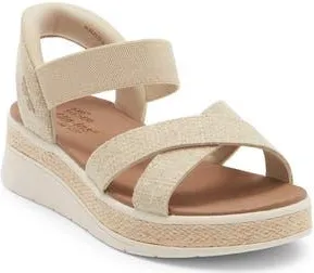 Skechers Slip-ins BOBS Slip-On Sandal in Natural at Nordstrom Rack, Size 8