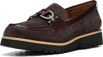 Donald J Pliner Womens Donald Pliner Clio Loafers Dark Brown Suede Comfort Shoes ZAP1463