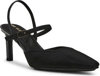 Anne Klein Rosedale High Womens Heels Black : 6.5 M, Leather/Rubber/Suede