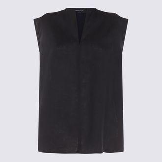 Fabiana Filippi Blue Linen Top