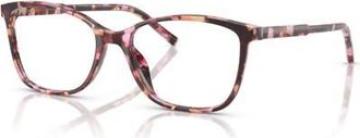 Dolce & Gabbana 52mm Rectangle optical glasses in Pink at Nordstrom