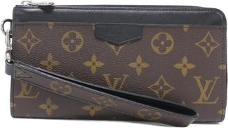 Louis Vuitton Brown Monogram Macassar Coated Canvas Monogram Long Wallet (Bi-Fold) (Pre-Owned)