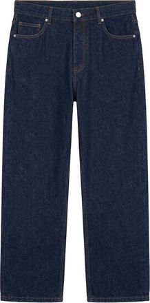 Maison Kitsun&eacute; Straight Jeans, male, Blue, Size: W32 Maison Kitsune Jeans Blue