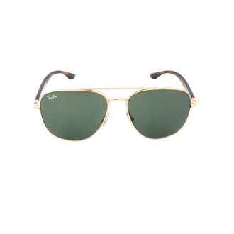 Ray-Ban Ray Ban Green Aviator Unisex Sunglasses RB3683 001/31 56