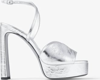 Jimmy Choo London Womens Platform Sandal In Silver