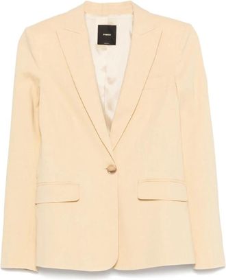 Pinko Gele Jassen voor Vrouwen - Dames - Blazers - Geel - XL - Jassen