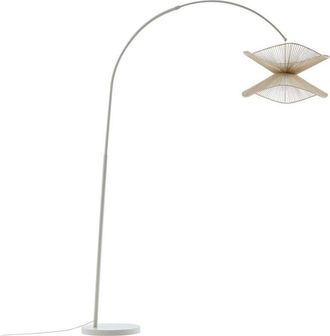 Lindby Lámpara de pie Valdorin en Blanco Papel - Lindby