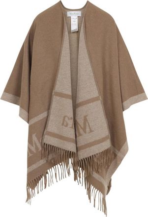 Max Mara Stijlvolle Cape voor Vrouwen - Dames - Ponchos - Bruin - ONE Size - Jassen