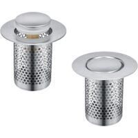 OEM Houhence - Colador De Fregadero De Acero Inoxidable 304 - 33 X 51,3 Mm, Desag&uuml;e Emergente - F&aacute;cil Instalaci&oacute;n, Compatible Con Fregaderos De 33-55 Mm -