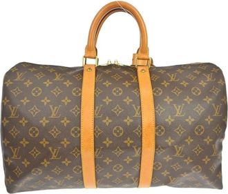 Louis Vuitton Pre-owned Weekend Bags, female, Brown, Size: ONE SIZE Pre-owned Vintage Monogram Keepall Duffle Bag
