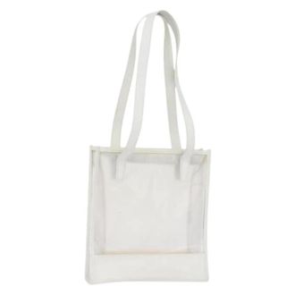 Loewe Pre-owned Tote Bag - Dames - Vintage Shopper - Wit - ONE Size - Leer - Vintage