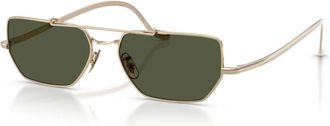 Oliver Peoples Edition 7 Zonnebril - unisex - Zonnebrillen - Geel - 55 MM - Accessoires