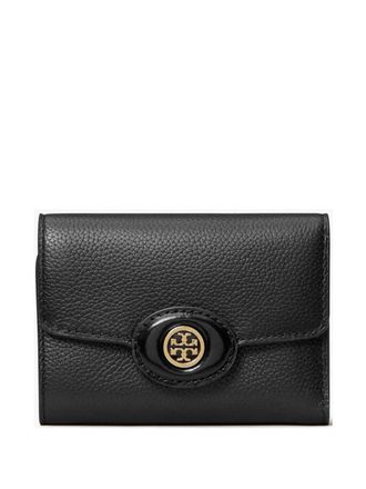 Tory Burch Robinson portemonnee met ketting - Zwart