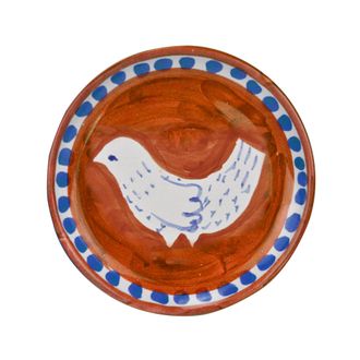 Arcucci feather orange saucer bread &oslash;17 cm