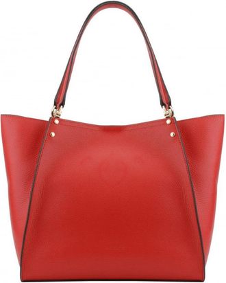 Pourchet Hebdo Grand Tote - Dames - Shoppers - Rood - ONE Size - Leer - Tassen
