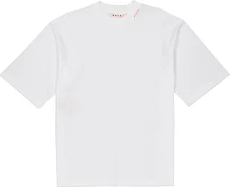 Marni Lily White Symbol Logo Cotton T-Shirt, Brand Size 48 ( US Size 38 )