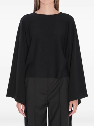 Max Mara Maglione Frais con maniche a pipistrello - Nero