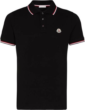 Moncler T-shirts en Polos Zwart - Heren - Polos - Zwart - L - Tops