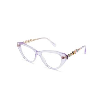 Swarovski Glasses, female, Purple, Size: 53 MM Sk2047 Optical Frame
