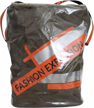 Dolce & Gabbana Green Fashion Expression Oversized Plastic Tote Mens Bag (Pre-Owned)