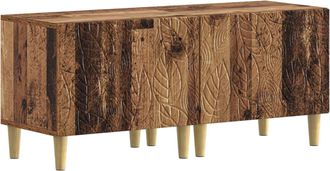 vidaXL Mueble De Tv Madera Envejecida Madera De Ingenier&iacute;a Vidaxl