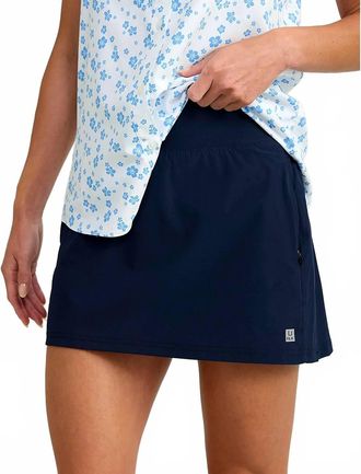 Huk Womens Tide Point Performance Skort In Naval Academy