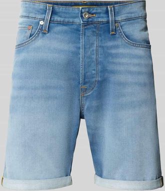 Jack & Jones Jack & Jones Regular Fit Jeansshorts mit Umschlag Modell RICK in Hellblau, Gr&ouml;&szlig;e XXL