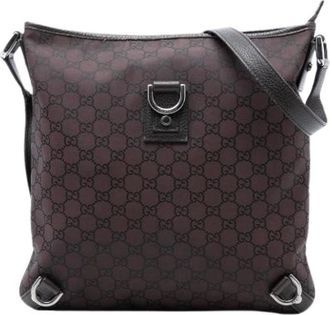 Gucci Borsa a tracolla in nylon Pre-owned - - Pre-owned - Donna - Marrone - ONE SIZE