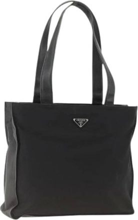 Prada Pre-owned Tote Bags, female, Black, Size: ONE SIZE Pre-owned Vintage Tote Bag
