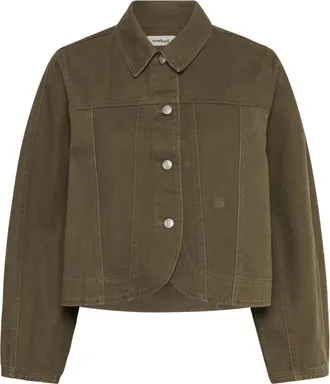 Soaked In Luxury Jassen, Dames, Groen, L, Denim, Denim Jassen