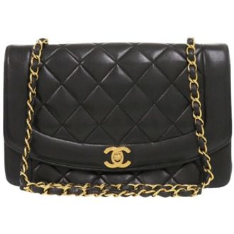 Chanel Pre-owned Vintage Schoudertas - Dames - Pre-owned - Zwart - Maat: ONE Size Leer