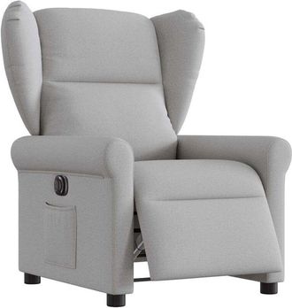 vidaXL Vidaxl - Sill&oacute;n Reclinable El&eacute;ctrico De Tela Gris Nube