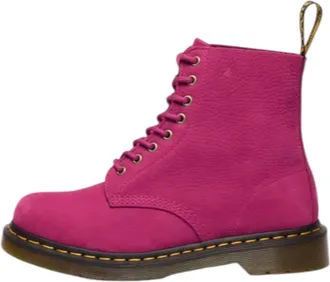 Dr. Martens 1460 Milled Nubuck Lace Up Boots Fuchsia Pink 42596650