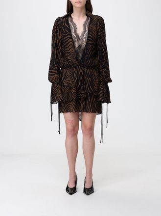 Blumarine Abito mini in viscosa con stampa animalier