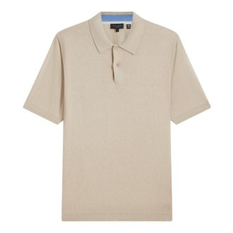 Ted Baker Nickk Gebreide Poloshirt In Taupe