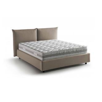 Talamo Italia Talamo Italia - Dmora - Cama Matrimonial Dbrunor, Cama Contenedor Con Revestimiento De Tela, 100% Made In Italy, Apertura Frontal, Con Colch&oacute;n Cm 160x