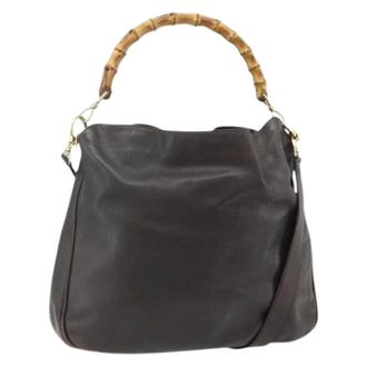 Gucci Pre-owned Handbags, female, Brown, Size: ONE SIZE Pre-owned Vintage Hand Bag