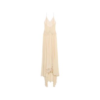 Blumarine Gowns, female, Beige, Size: XS Blumarine Dresses