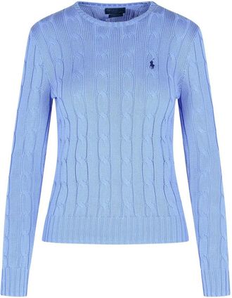 Polo Ralph Lauren Julianna Light Blue Cotton Sweater