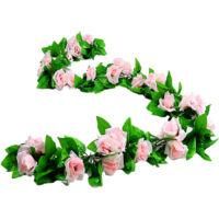 OEM Plantas Artificiales De Enredadera Rosa, 240 Cm, Paquete De 4, Flores Artificiales, Para Bodas, Fiestas En Casa, Jardines, Decoraci&oacute;n Art&iacute;stica Y Arte