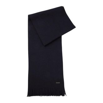 HUGO BOSS Accessoires, Heren, Blauw, ONE Size, Leer, Albas Sjaal