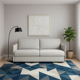 Dmora Dmora - Sof&aacute; Fijo 2 Plazas Monleale, Sof&aacute; Lineal Para Sal&oacute;n, Acolchado, Desenfundable, Calidad 100% Made In Italy, 160x95 H90 Cm, Gris Claro